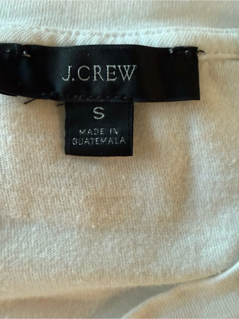 J. Crew White Tiered Ruffle-Sleeve Cotton Dress